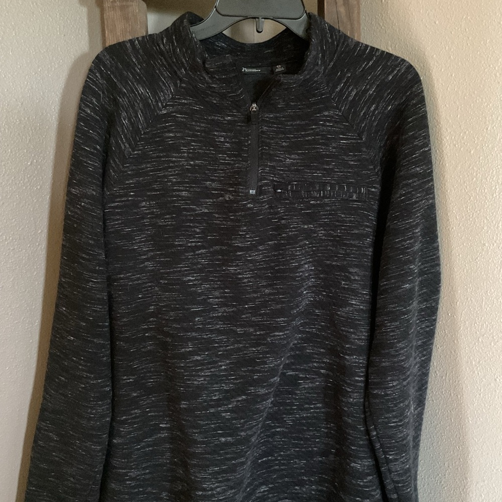Marc Anthony men’s Black and Gray Zip Up Sweater size xl slim fit - Picture 2 of 5